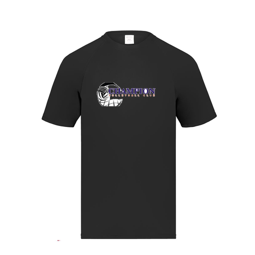 [2791.080.S-LOGO1] Youth Smooth Sport T-Shirt (Youth S, Black, Logo 1)