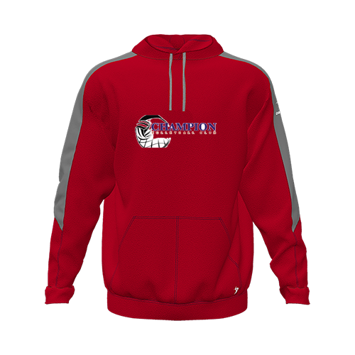 [CUS-DFW-HOOD-FLC-LSL-RED-YXS-LOGO1] Hoodie (Youth XS, Red, Logo 1)