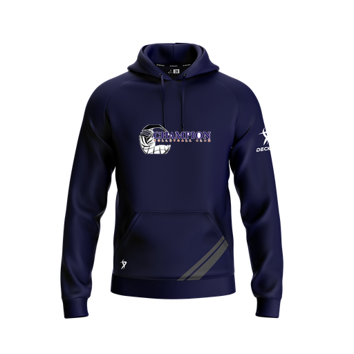 [FOLHSMNV-YXS-LOGO1] Decker Summit Hoodie (Youth XS, Navy, Logo 1)