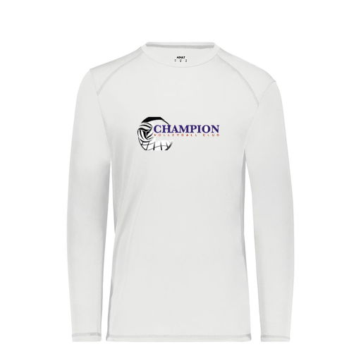 [6845.005.S-LOGO1] Men's SoftTouch Long Sleeve (Adult S, White, Logo 1)