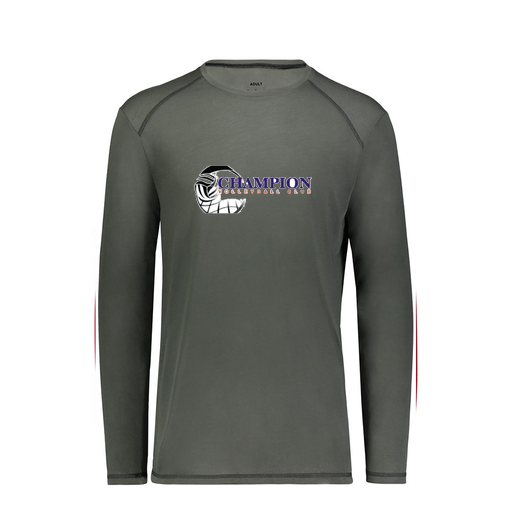 [6846.98D.S-LOGO1] Youth SoftTouch Long Sleeve (Youth S, Gray, Logo 1)