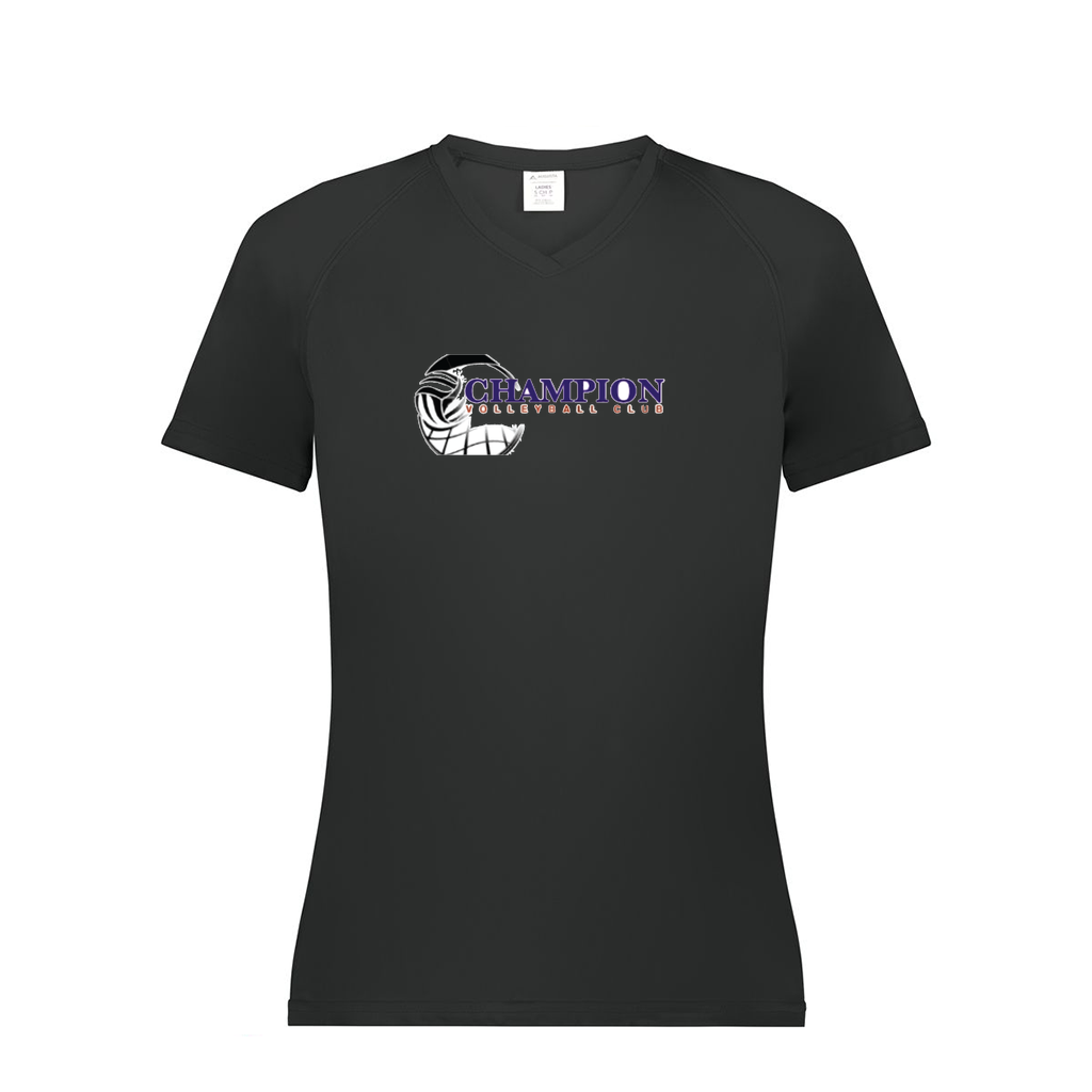 Ladies Smooth Sport V-Neck T-Shirt
