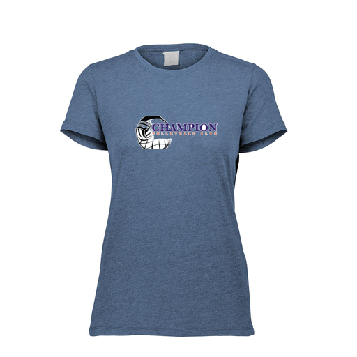 [FTSCUBNV-FAXS-LOGO1] Decker Women's Tri-Blend T-Shirt - Short Sleeve (Female Adult XS, Navy, Logo 1)