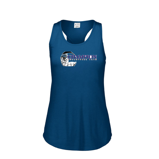 [3078.U22.S-LOGO1] Ladies Tri Blend Tank Top (Female Adult S, Navy, Logo 1)
