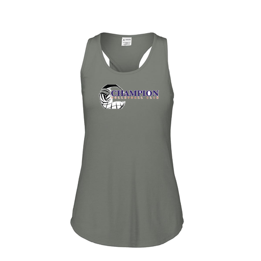 [3078.013.S-LOGO1] Ladies Tri Blend Tank Top (Female Adult S, Gray, Logo 1)