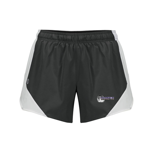[229489.420.S-LOGO1] Girls Olympus Shorts (Female Youth S, Black, Logo 1)