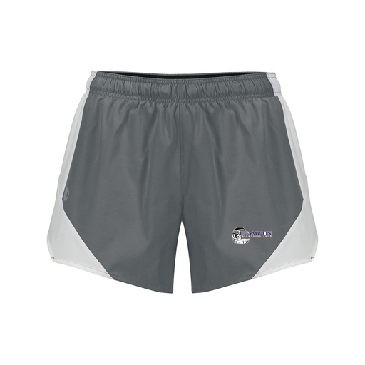 [229489.R04.S-LOGO1] Girls Olympus Shorts (Female Youth S, Gray, Logo 1)