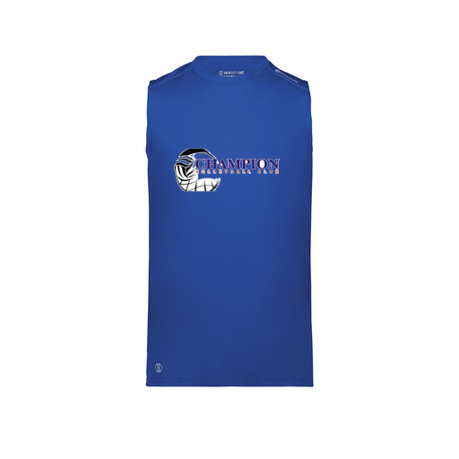 [222593.060.S-LOGO1] Men's CoolDry TankTop (Adult S, Royal, Logo 1)