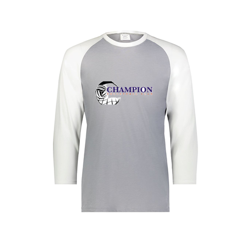 [6879.74S.S-LOGO1] Men's Vintage 3/4 Sleeve T-Shirt (Adult S, White, Logo 1)