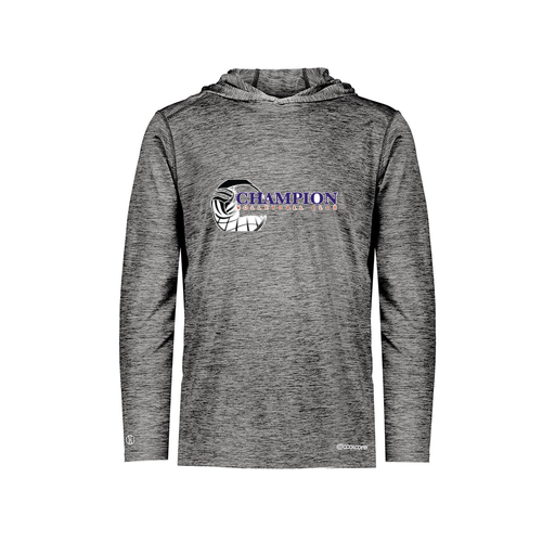 [FOLHCGBK-YS-LOGO1] Decker Youth Charge Hoodie (Youth S, Black, Logo 1)