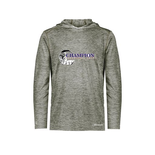 [FOLHCGGY-YS-LOGO1] Decker Youth Charge Hoodie (Youth S, Gray, Logo 1)