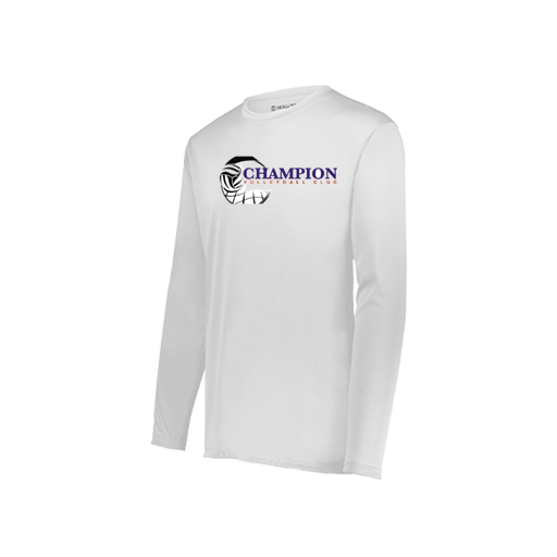 [222823.005.S-LOGO1] Youth LS Smooth Sport Shirt (Youth S, White, Logo 1)