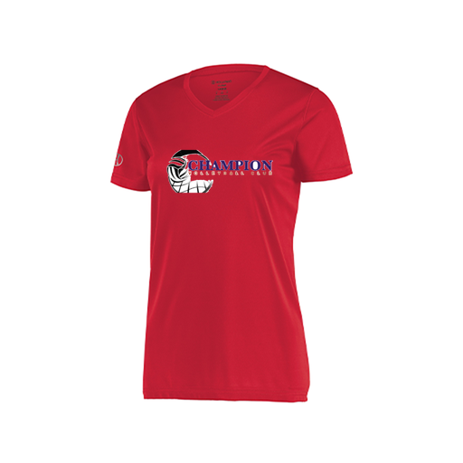 [222820.083.S-LOGO1] Ladies Movement Dri Fit Shirt (Female Adult S, Red, Logo 1)